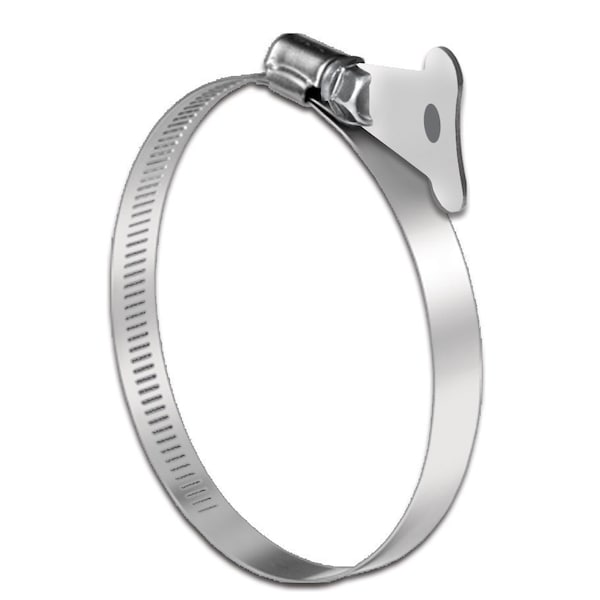 Protie Hose Clamp, Stainless Turn Key, SAE Size 80, Range 4-1/16 in. - 5-1/2 in., 6PK 33106 - main